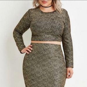 2 Piece Skirt Set Lurex